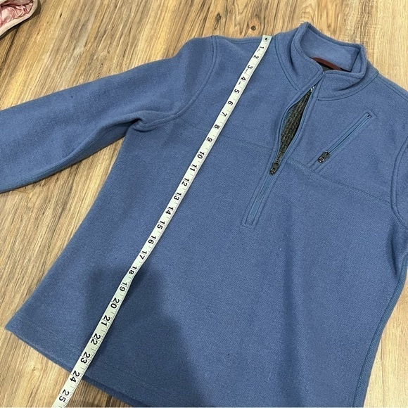 Ibex Wool 1/2 Zip Fleece Pullover Sweater Sweatshirt - Picture 8 of 10